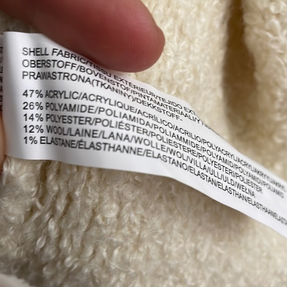 MOON RIVER Cream With Black Stitching Cardigan - Picture 6 of 6